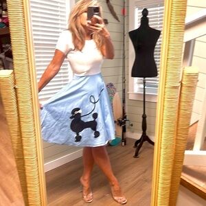 “Poodle-Skirt” Dress, Zipper Back, EUC, Size 4/S